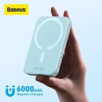 Pin Sạc Dự Phòng Không Dây Tích Hợp Nam Châm Baseus Magnetic Wireless Charging Power bank 6000mAh 20W (With Baseus Xiaobai series Cable Type-C to Type-C 60W(20V/3A) 50cm) Pin Sạc Dự Phòng Không Dây Tích Hợp Nam Châm Baseus Magnetic Wireless Charging Power bank 6000mAh 20W (With Baseus Xiaobai series Cable Type-C to Type-C 60W(20V/3A) 50cm)