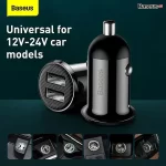 Tẩu sạc 2 cổng USB dùng trên xe hơi Baseus Grain Pro Car Charger (5V/4.8A, Dual USB Port Auto Quick charger) Tẩu sạc 2 cổng USB dùng trên xe hơi Baseus Grain Pro Car Charger (5V/4.8A, Dual USB Port Auto Quick charger)